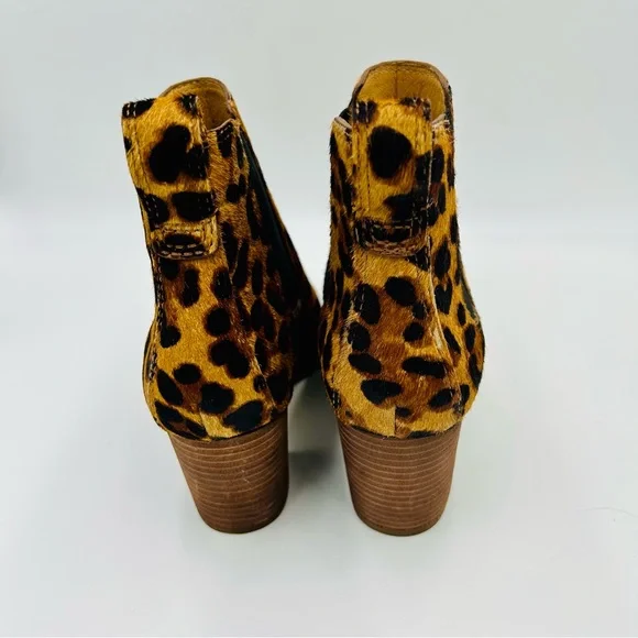 Madewell boots Regan Chelsea boots leopard print calf fur boots women size 6.5 - Picture 8 of 12